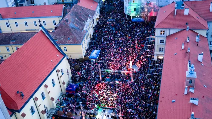 Rengetegen hallgatták Orbán Viktort Szombathelyen