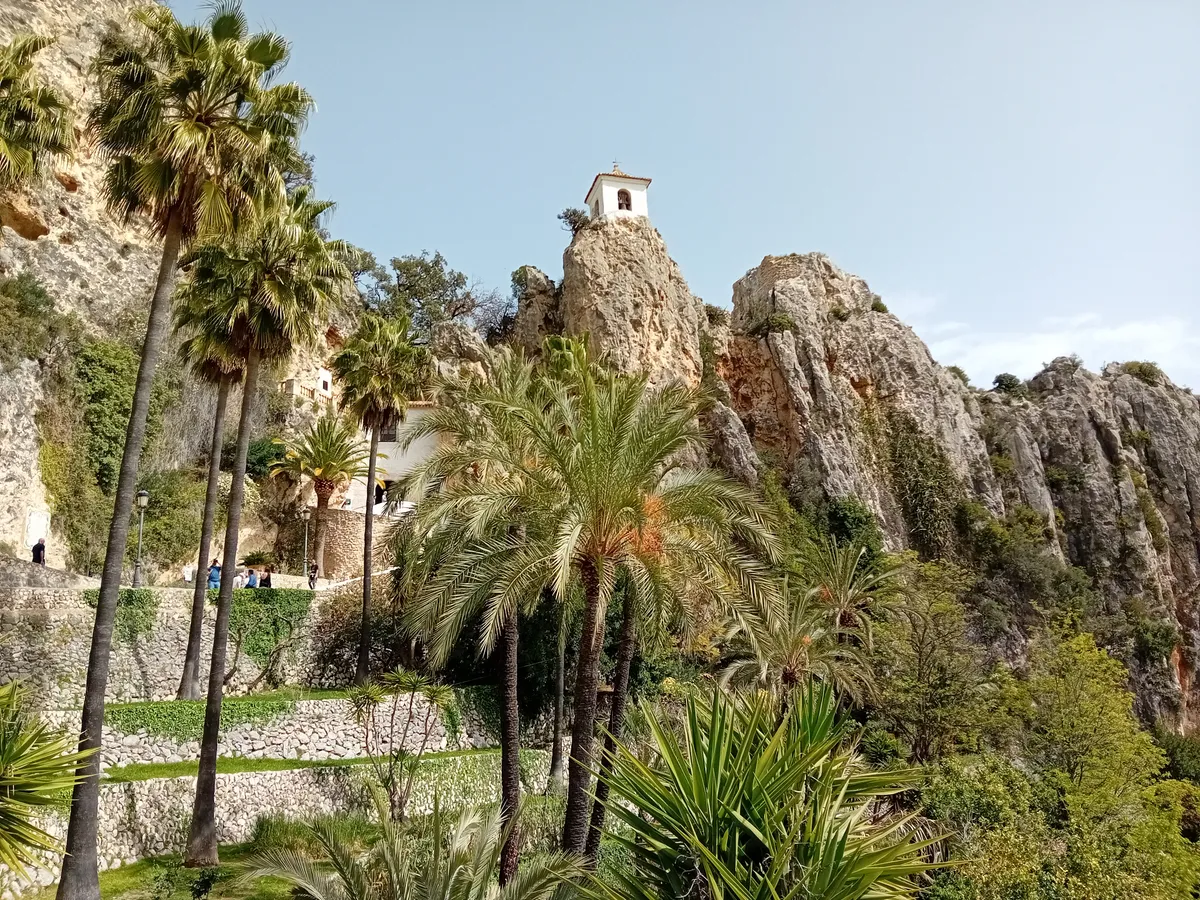 Costa Blanca Guadalest vára látképe