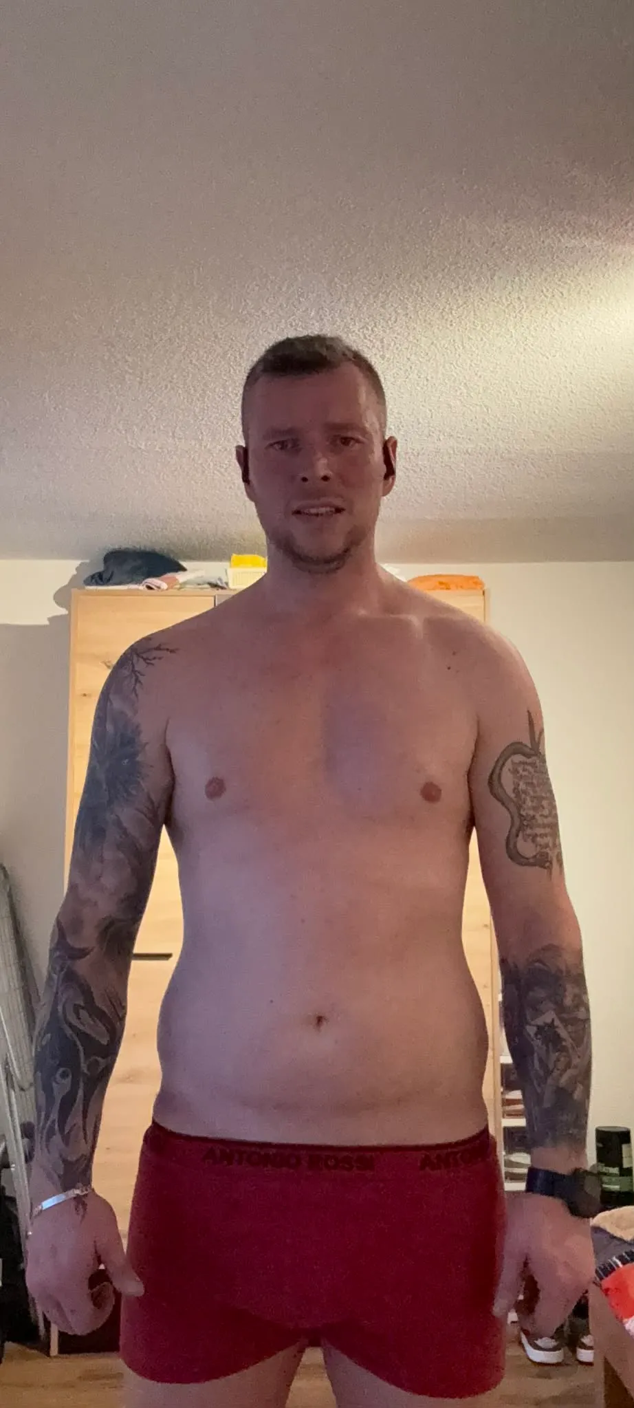 Török Balázs fogyás előtt félmeztelenül