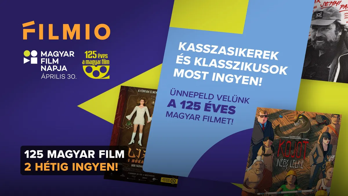 Filmio plakát A magyar film napja alklamából.