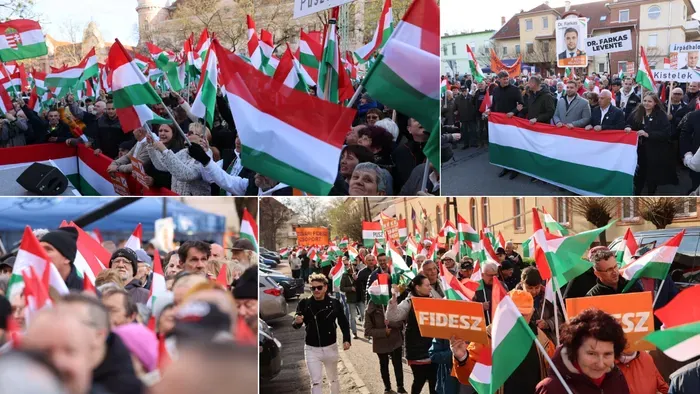 Gigantikus a tömeg Szentesen, mindenki Orbán Viktorra vár