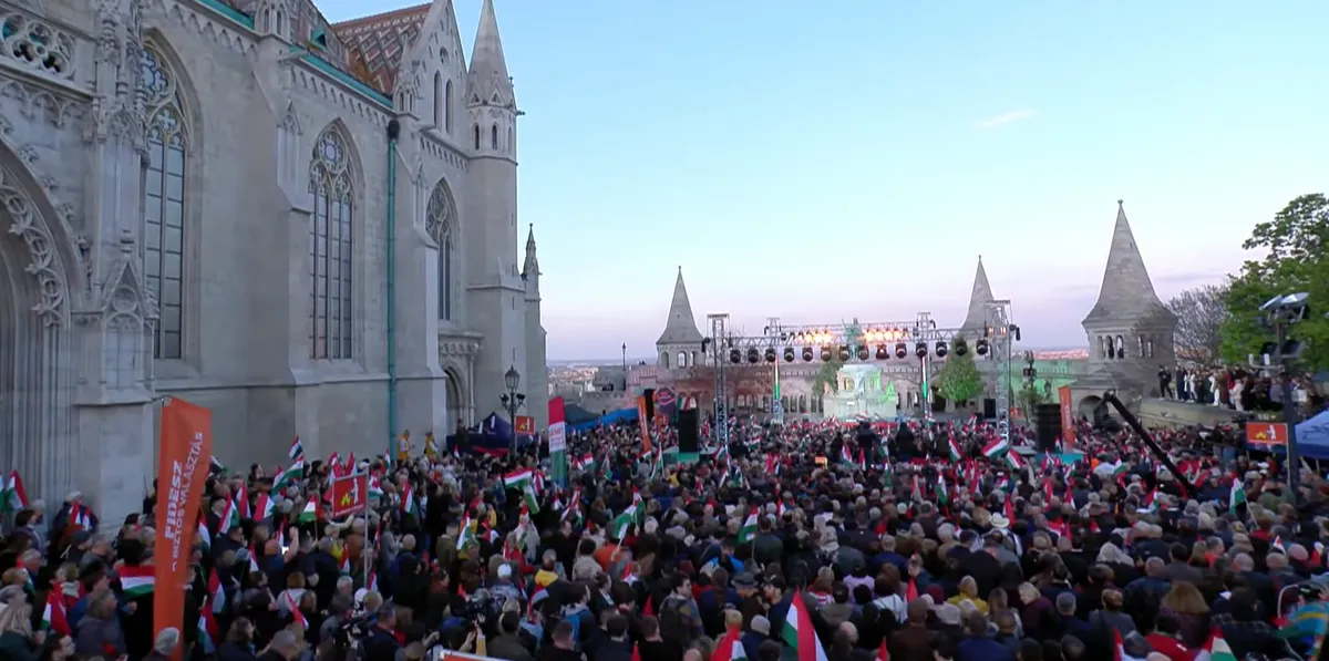 Választás 2026-Orbán Viktor záróünnepség szentháromság tér