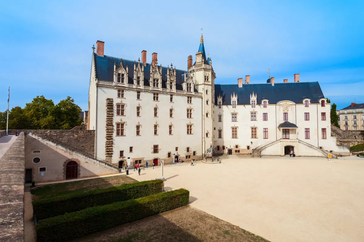 A Château des Ducs de Bretagne Nantes hercegi kastélya.