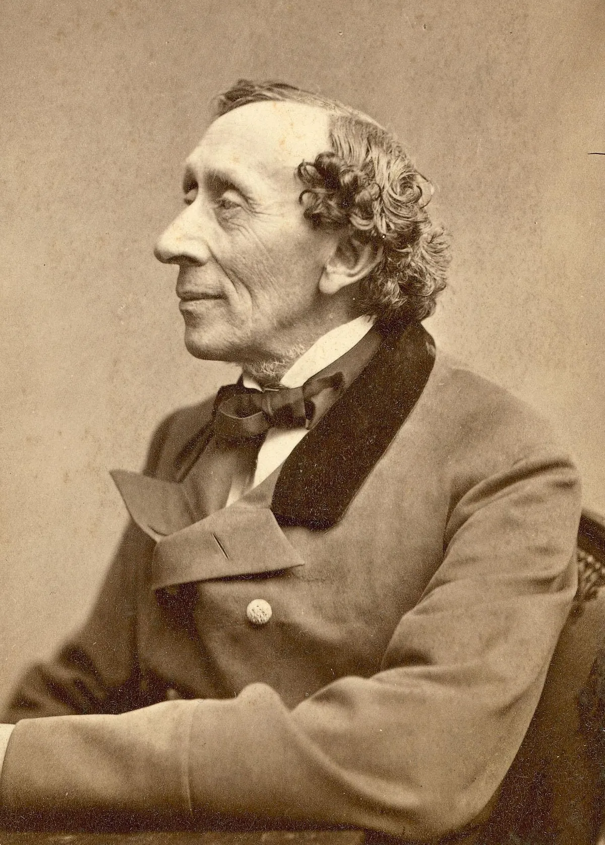 Hans Christian Andersen arcképe.