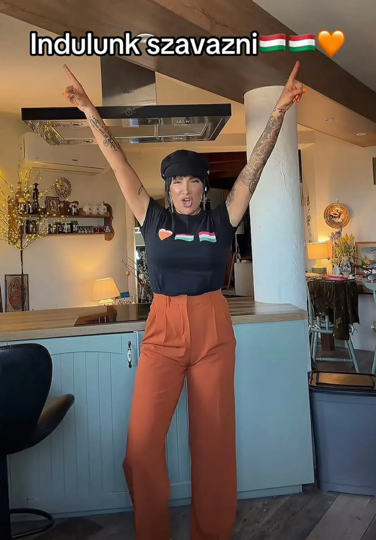 Tóth Gabi már leadta a voksát.