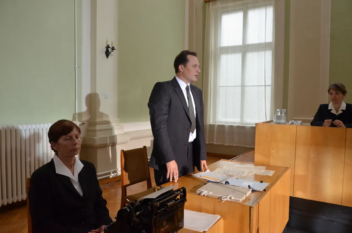 A martfűi rém c. film forgatása Szolnokon.