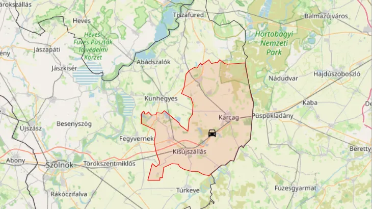 Baleset történt Karcag és Kisújszállás között