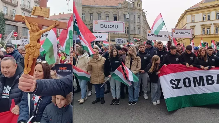 Óriási tömeg várja Orbán Viktor beszédét Szombathelyen