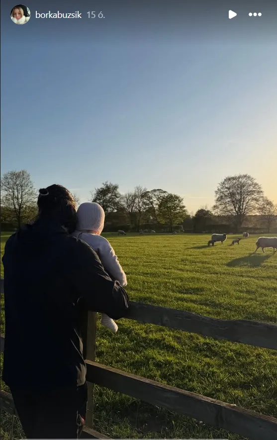 Szoboszlai Dominik kislánya imád a természetben lenni