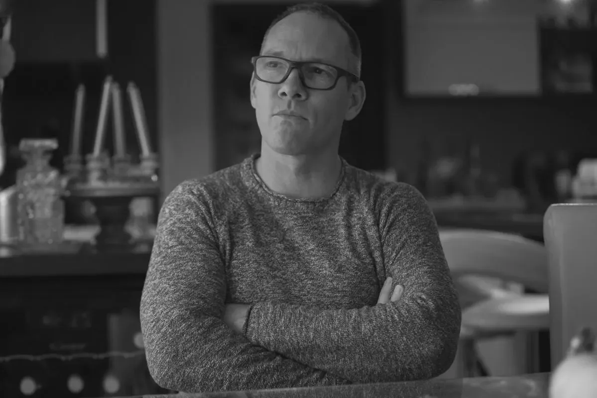 Csollány Szilveszter fekete-fehér fotón