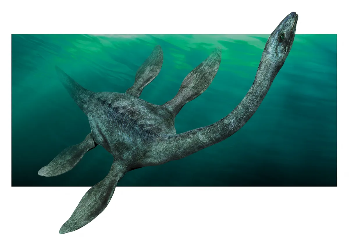 Dínószerű vízi szörny.