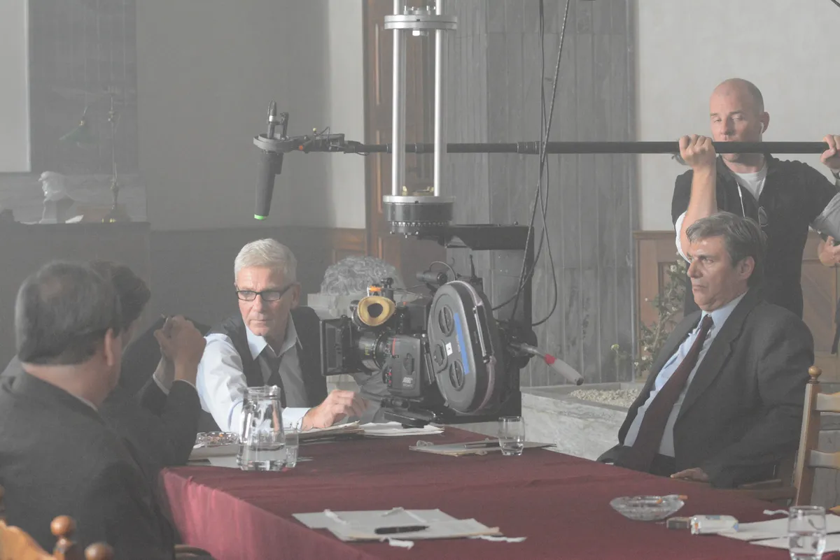 A martfűi rém című magyar film forgatása.