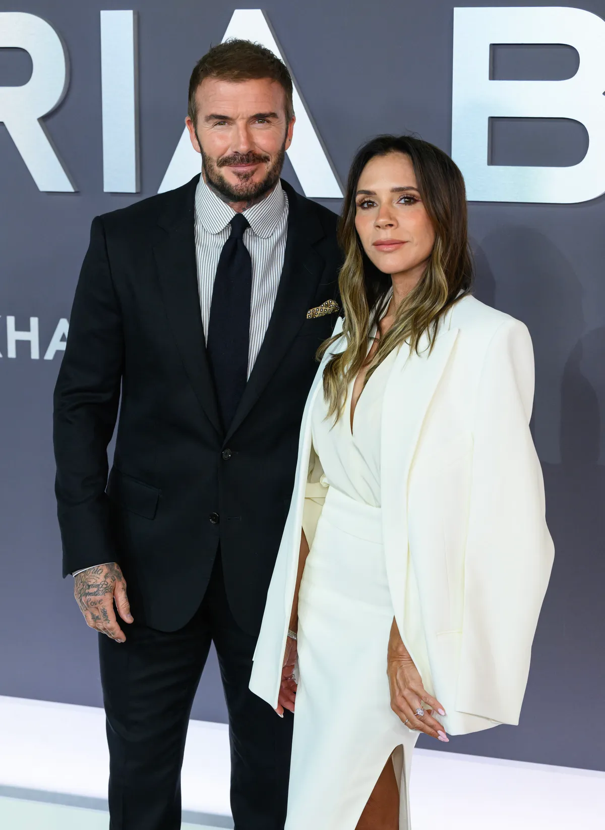 David Beckham feleségével