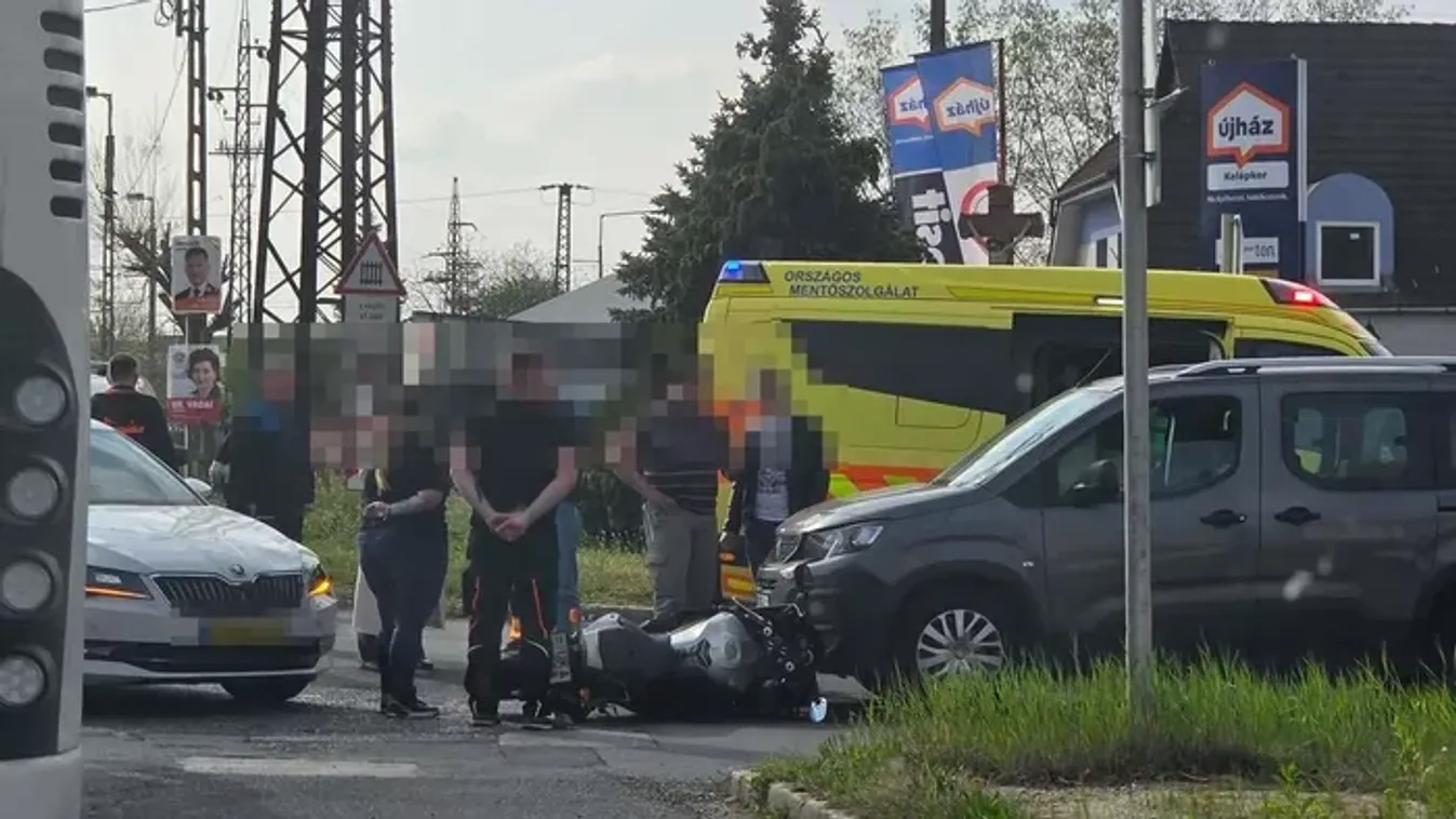 Döbbenetes ütközés - Motorbaleset történt Tatabányán