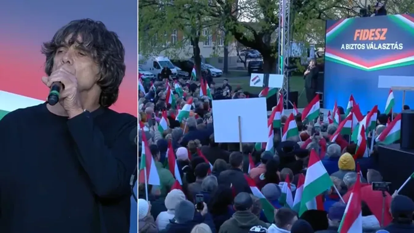 Takáts Tamást óriási tömeg fogadta Szentesen, Orbán Viktor országjárásán