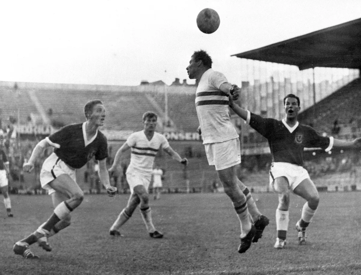 foci-vb 1958 magyar-walesi meccs