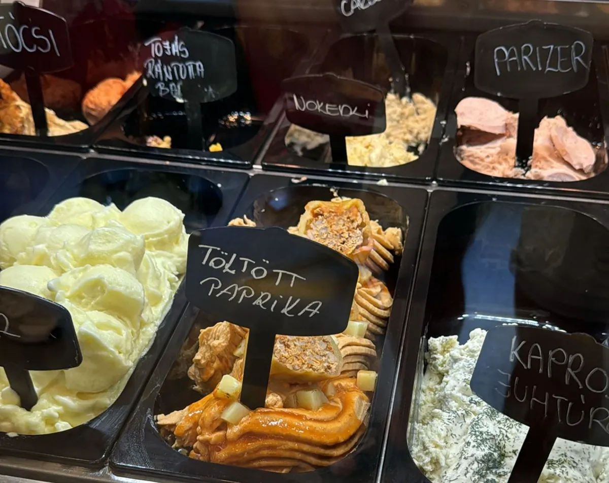Különleges ízű fagylaltok, mint parízer és töltött paprika