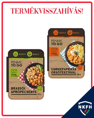 Termékvisszahívás Penny készételekre. 