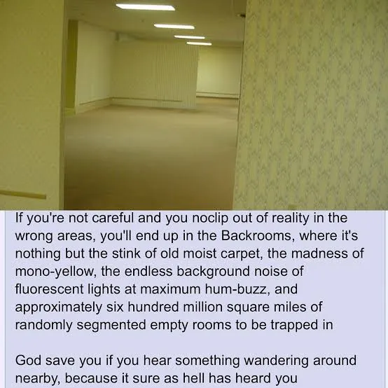 Backrooms fotó, Reddit