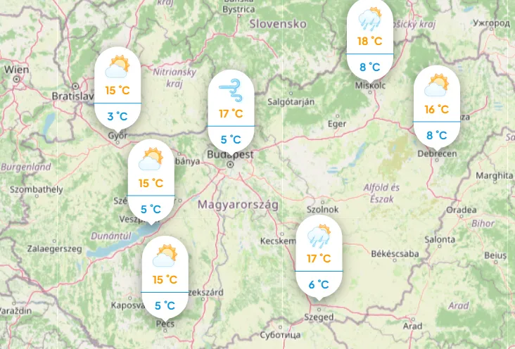 Szerdai időjárásunk is borongósan, hűvösen indul