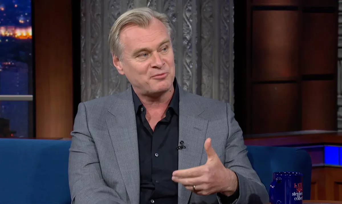 Christopher Nolan Stephen Colbert The Late Night műsorában.
