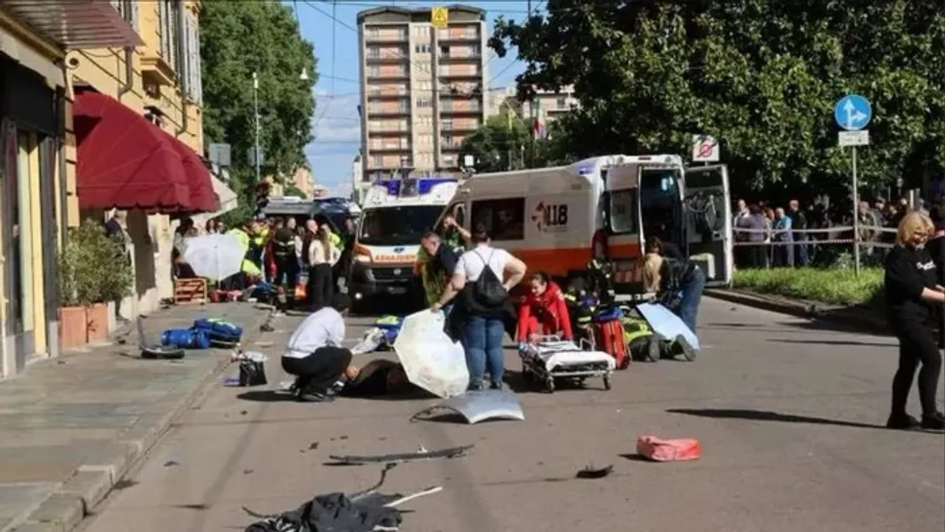Ámokfutó hajtott a tömegbe Olaszországban: többen súlyosan megsérültek – videó