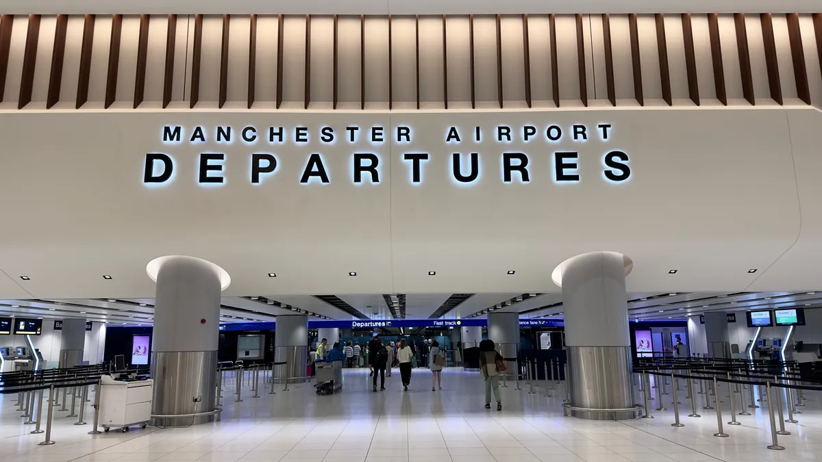A manchesteri reptér,ahol a baleset történt.