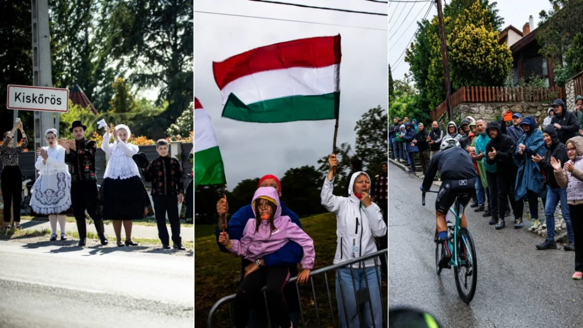 Tour de Hongrie - szurkolók az út mentén