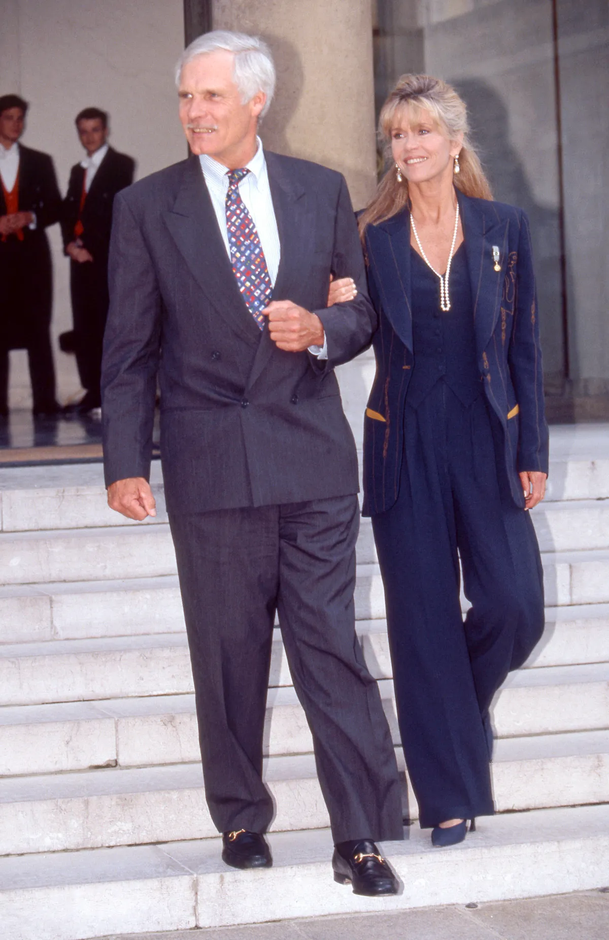 Jane Fonda és Ted Turner 10 évig voltak házasok, de a válásuk után is jó kapcsolatban maradtak.