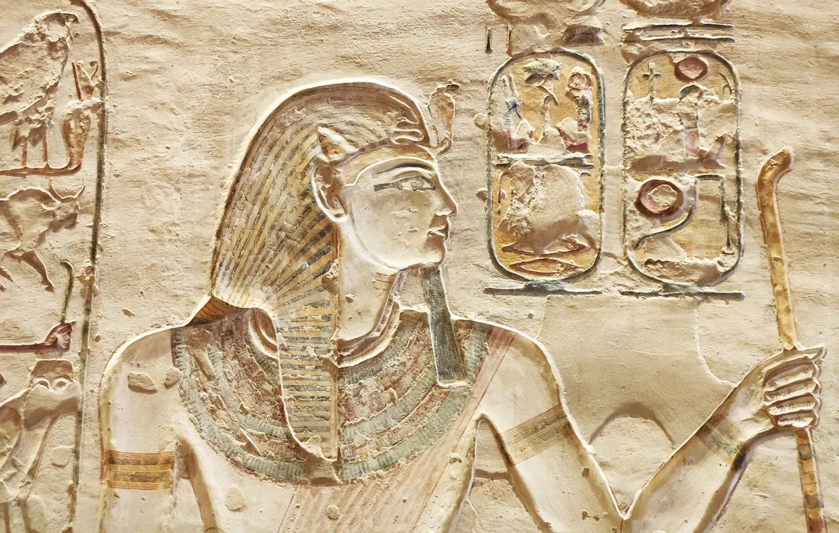 Egyiptomi fáráó a személyiségtesztben.