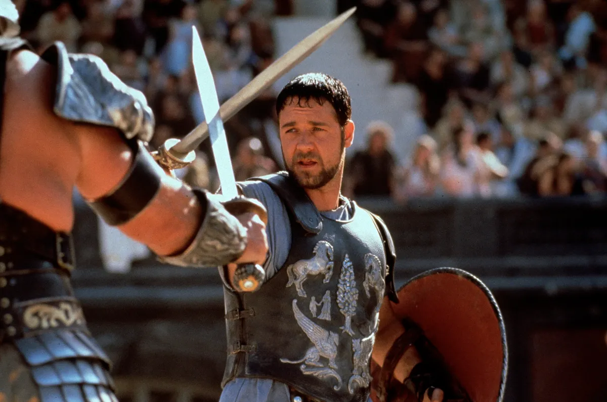 Russell Crowe a Gladiátor című filmjével vált igazán híressé.