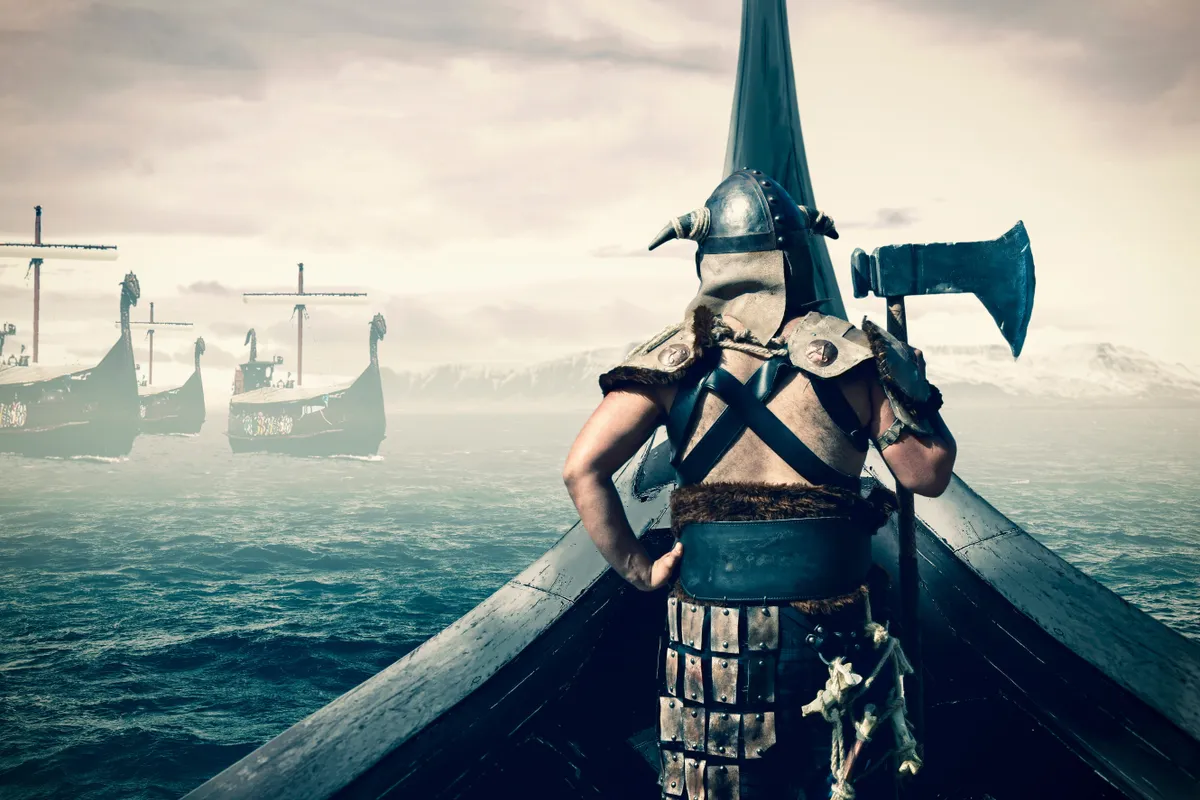Viking egy hajón a személyiségtesztben.