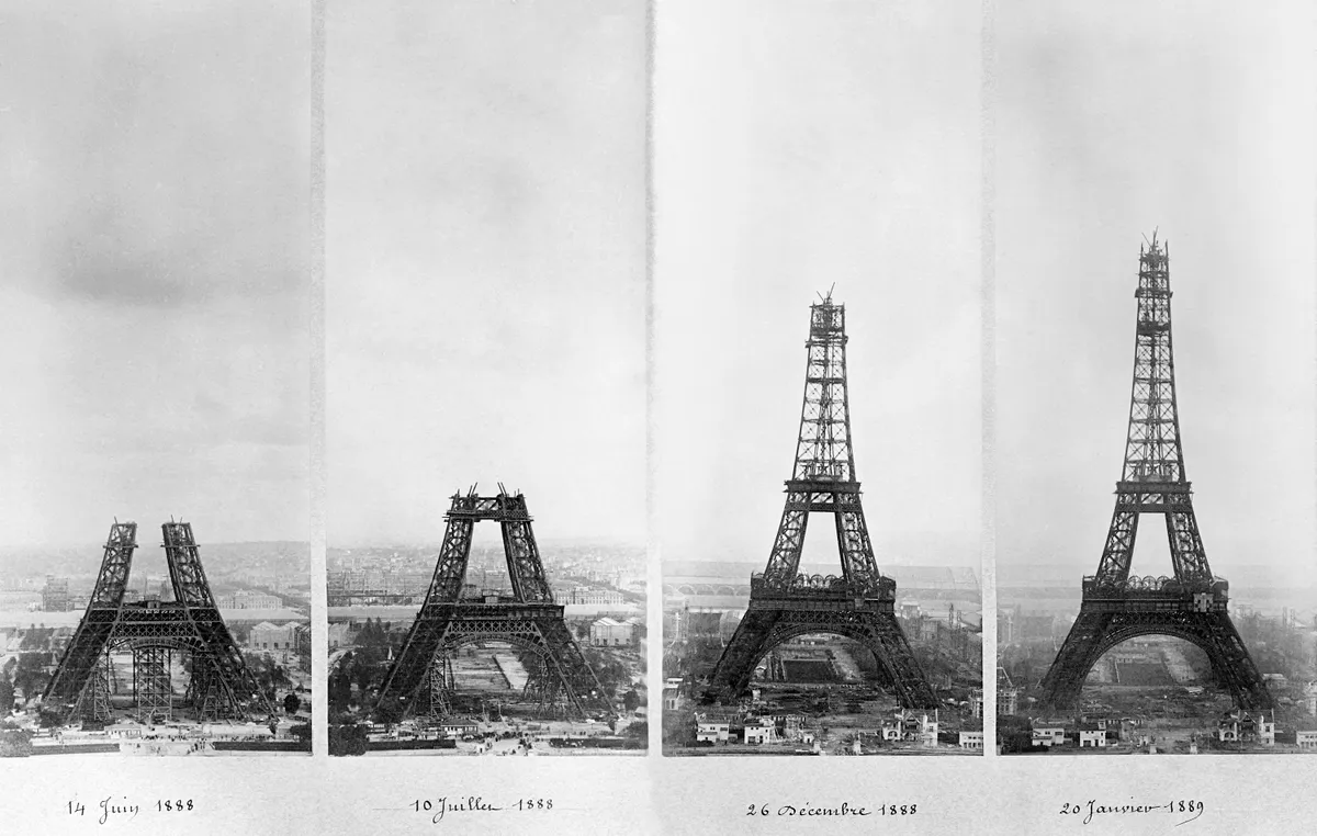 Eiffel-torony építésének folyamata