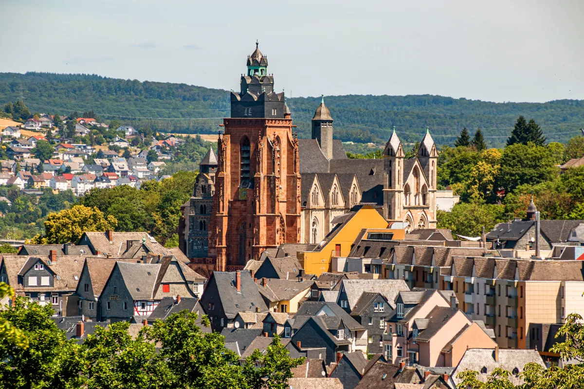 Wetzlar, Németország egyik legszebb települése madártávlatból.