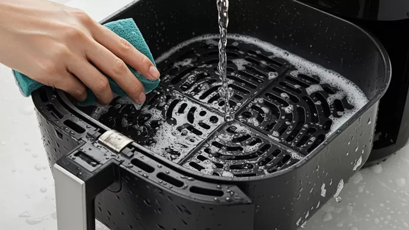 Öntisztító airfryer: villámgyors trükk, amitől patyolattiszta lesz a légkeveréses sütő