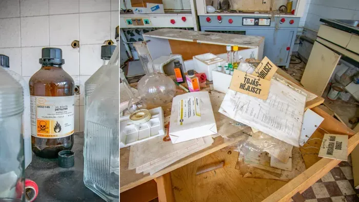 Méreg és akták: elhagyatott laboratóriumot találtak, galéria