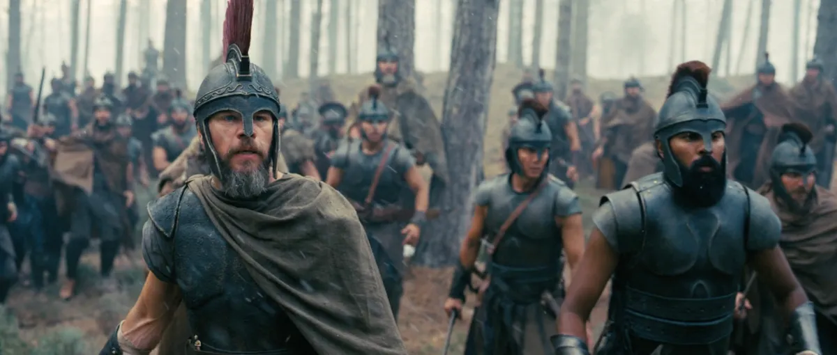 Matt Damon az Odüsszeia című film egy jelenetképén.