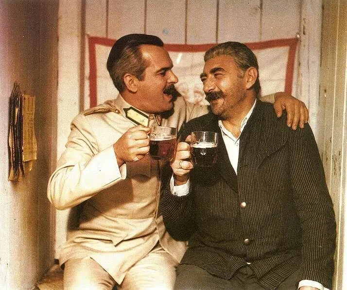 Latinovits Zoltán és Sinkovits Imre, az Isten hozta, őrnagy úr! főszereplői.