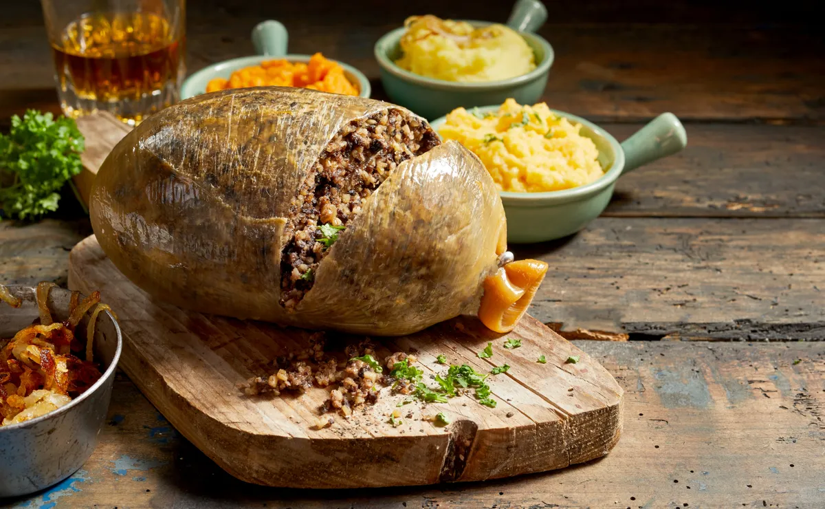 Skócia nemzeti étele, a haggis. 