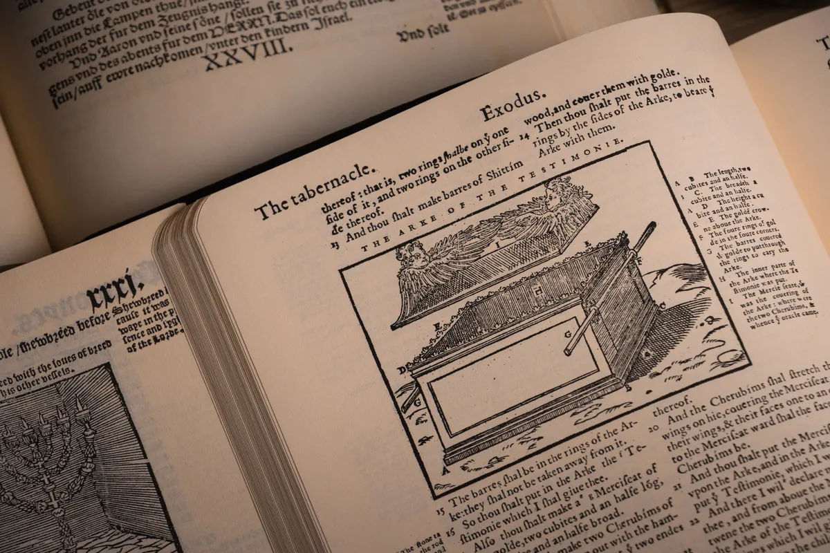 A frigyláda leírása képpel illusztrálva egy régi Bibliában.