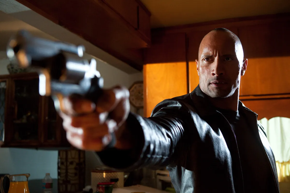 Dwayne Johnson a Faster című filmben.