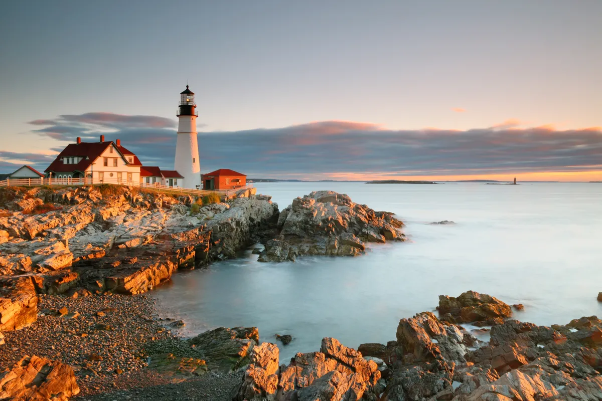 A világ legszebb világítótornyai egyike Portland Head Light.a Main államban (USA) található 