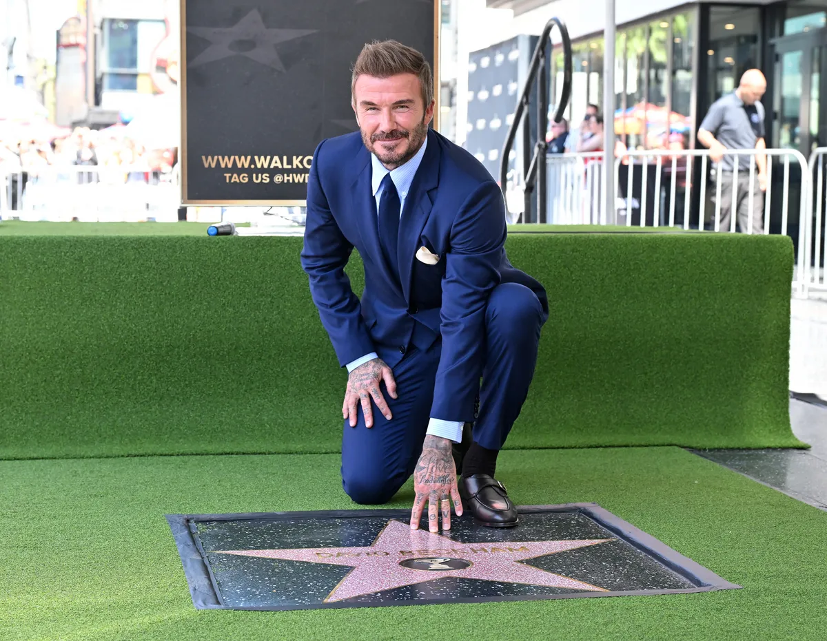 David Beckham csillagot kapott a Hollywoodi Hírességek Sétányán