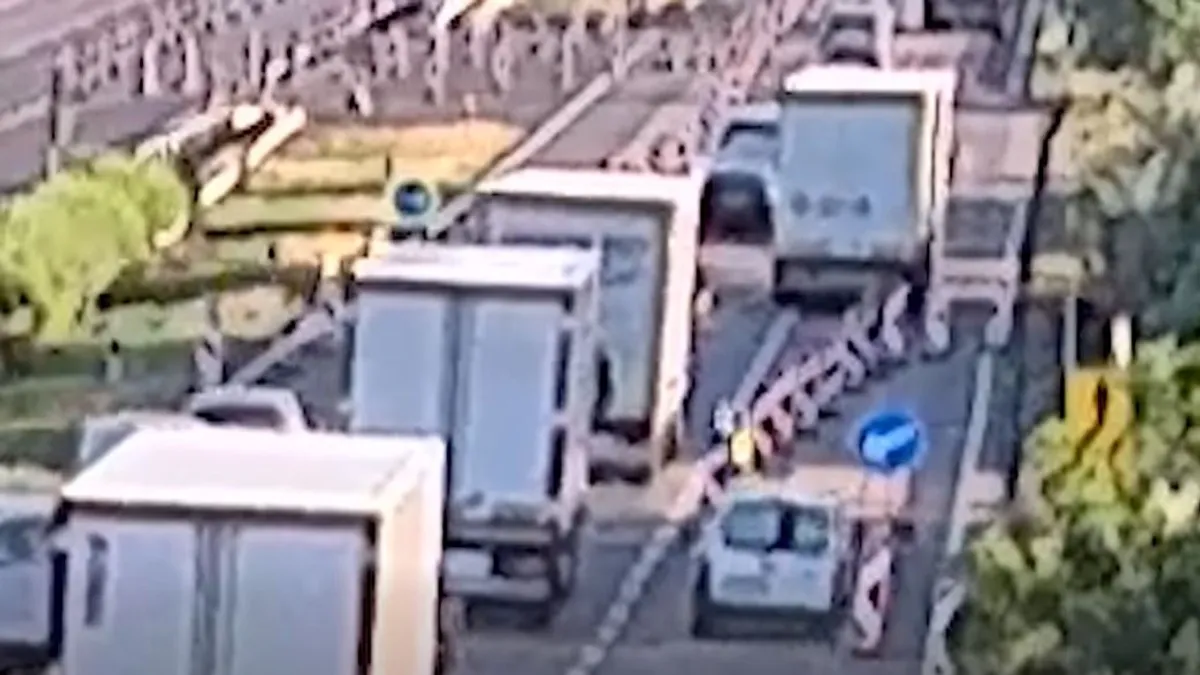Hatalmas karambol az M7-es autópályán: videón, aho