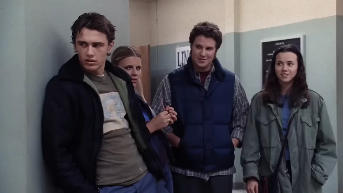 James Franco, Linda Cardellini és Seth Rogen a Freaks and Geeks sorozatban.