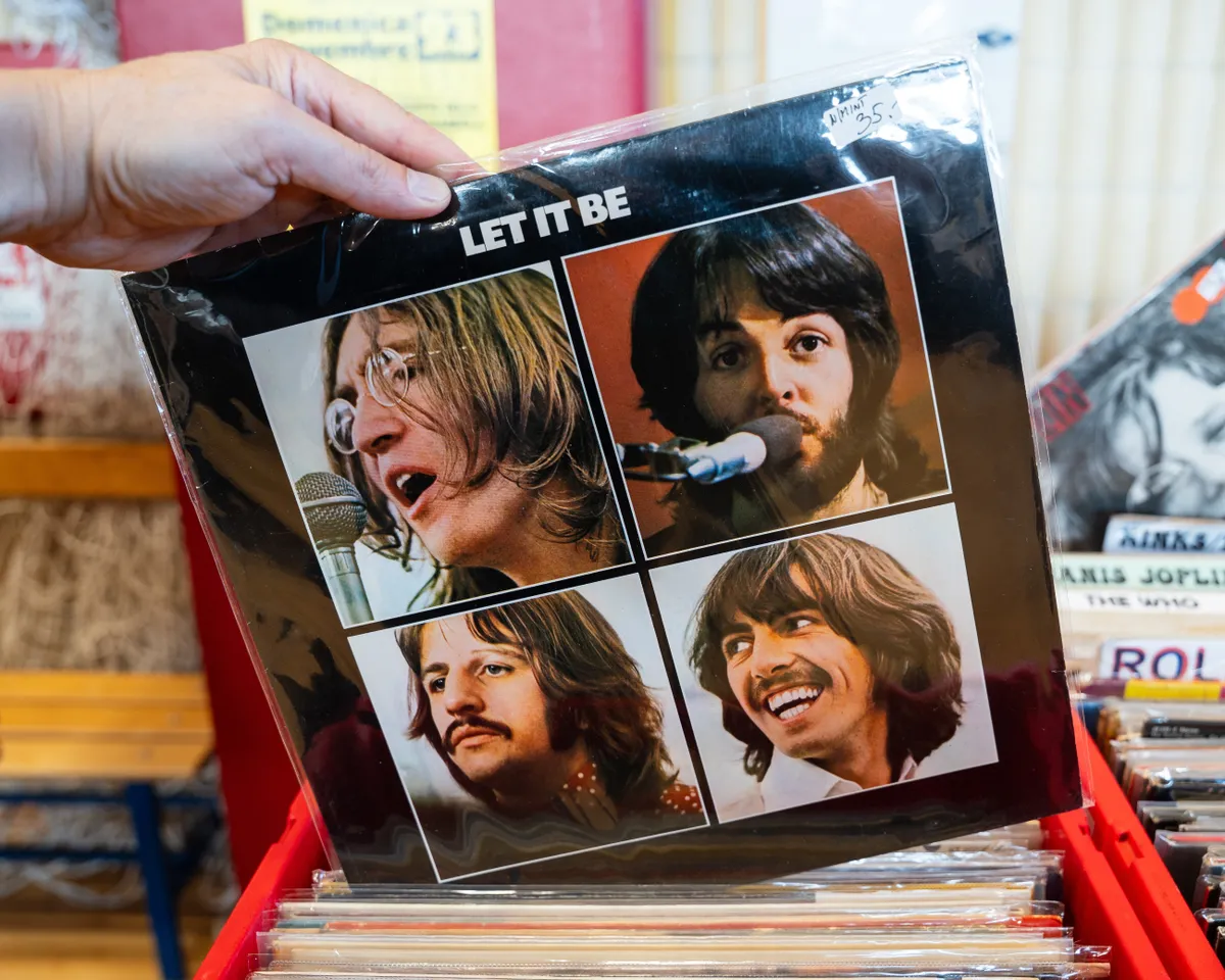 Beatles lemezborító a retró kvízben.
