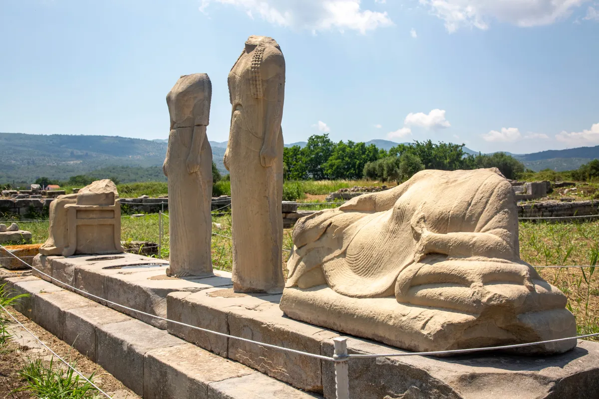 Samos,Island,,Greece,-,June,18,,2023,,Statue,Of,Hera