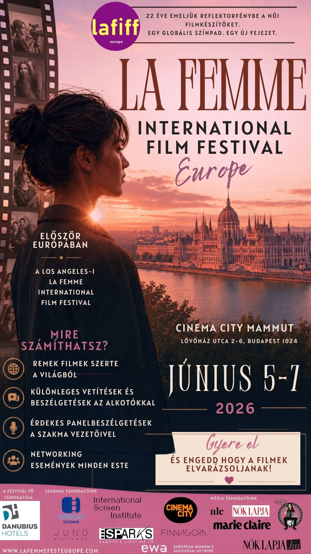 A Cinema Cityben rendezett La Femme International Film Festival plakátja. 
