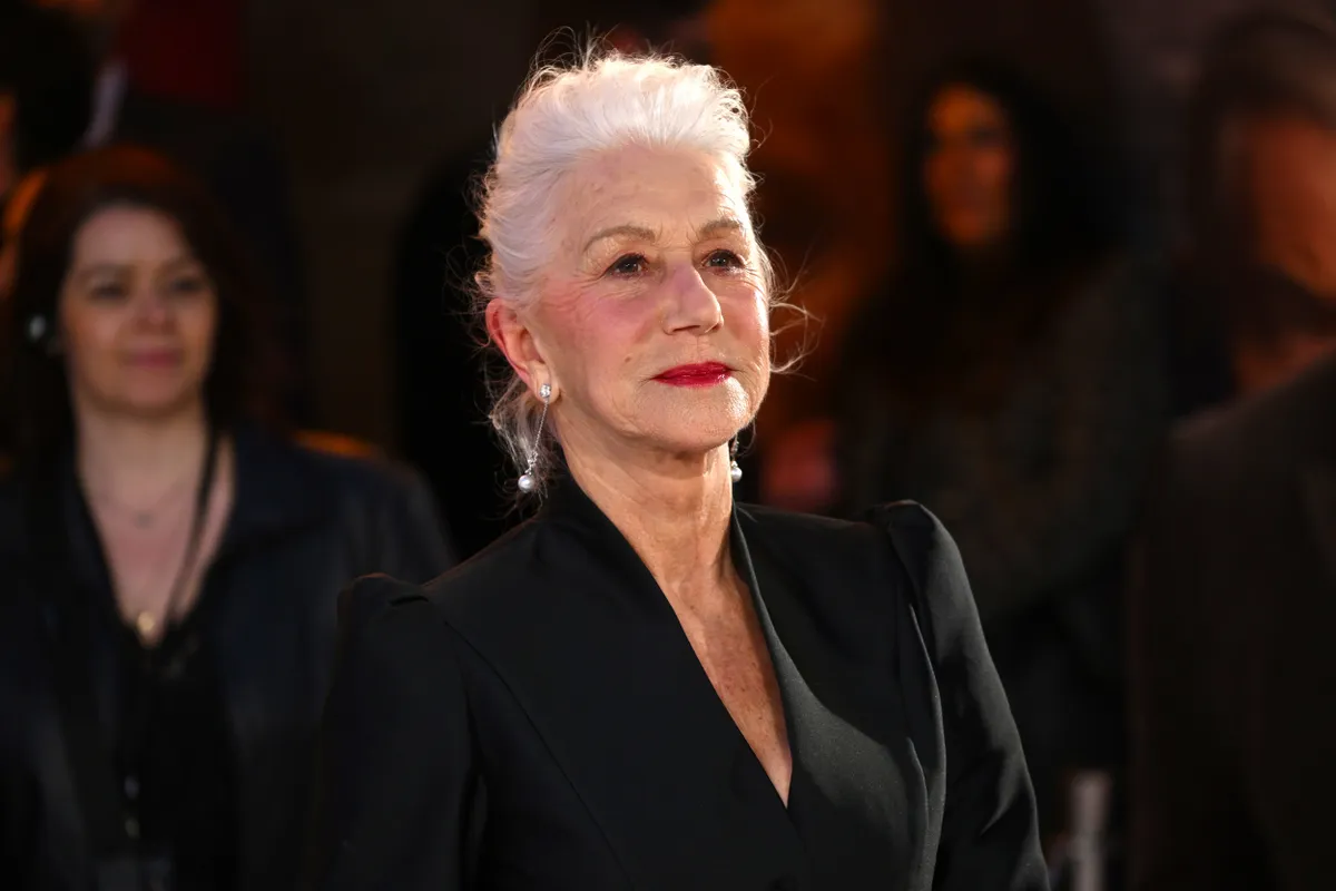 Helen Mirren a Gengsztervilág premierjén.