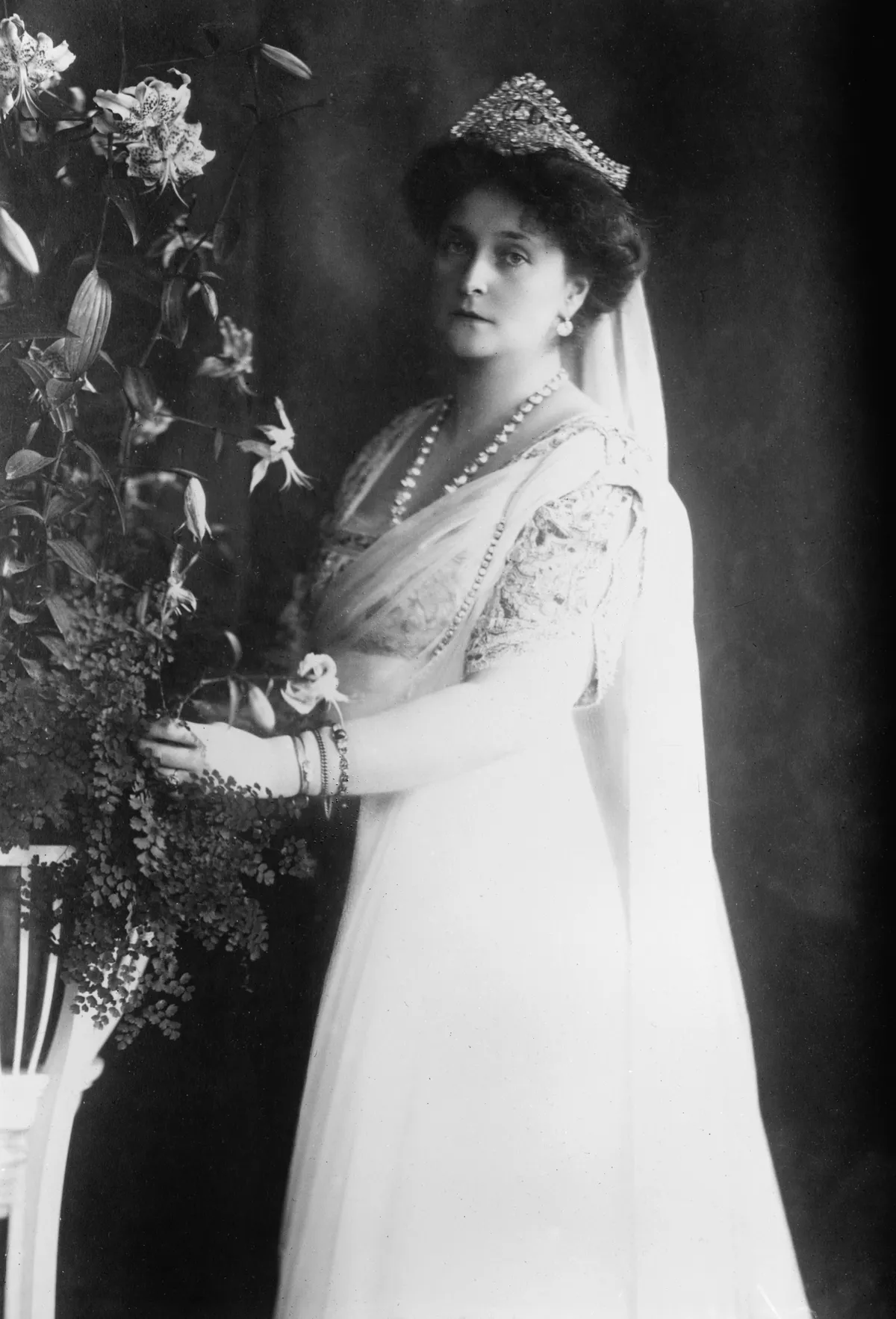 Alekszandra Fjodorovna, II. Miklós cár feleségének portréja.